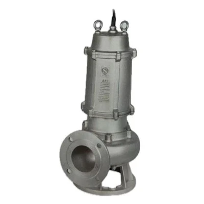 Pompa ad acqua sommergibile industriale ad alta pressione senza intasamento per acque luride WQ 45 m con prevalenza elevata in acciaio inossidabile